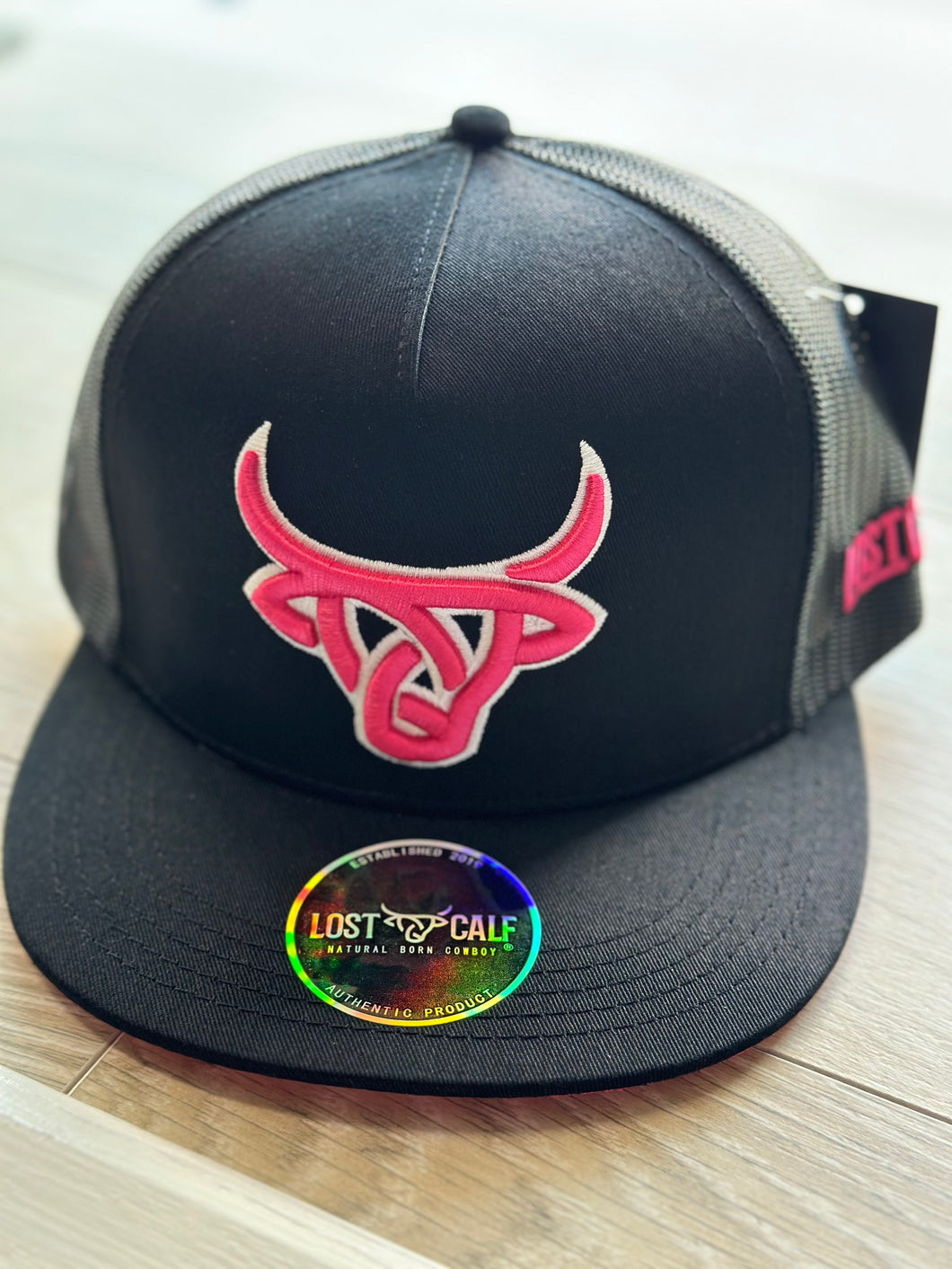 Lost Calf/Cap-Black Rosy Flat