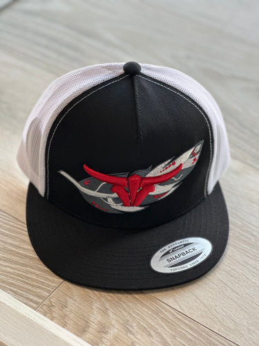 El Viejon/Black White Cap-Feather