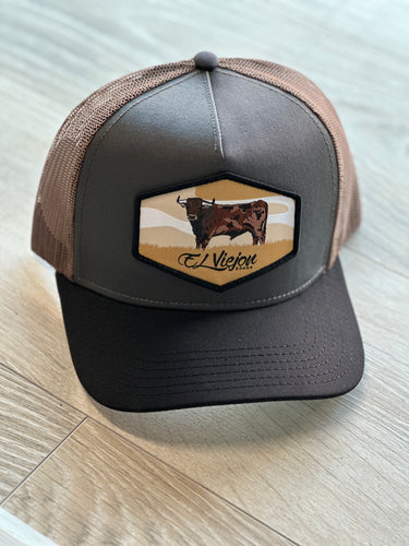 El viejon/Black Charcoal Brown Cap-Semental