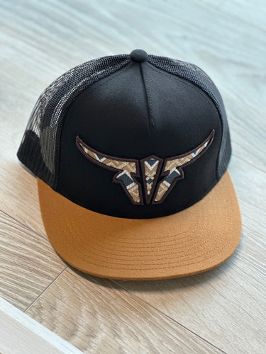 El Viejon/Camel Black cap-ztec