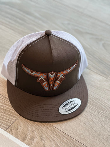 El Viejon/Brown White Cap-ztec