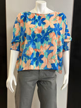 Load image into Gallery viewer, Women Top/Turquoise Blue-HT4975A