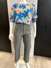 Load image into Gallery viewer, Women Top/Turquoise Blue-HT4975A