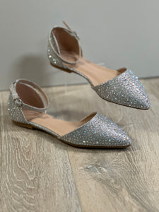 Women Flats/Silver-Showy-82