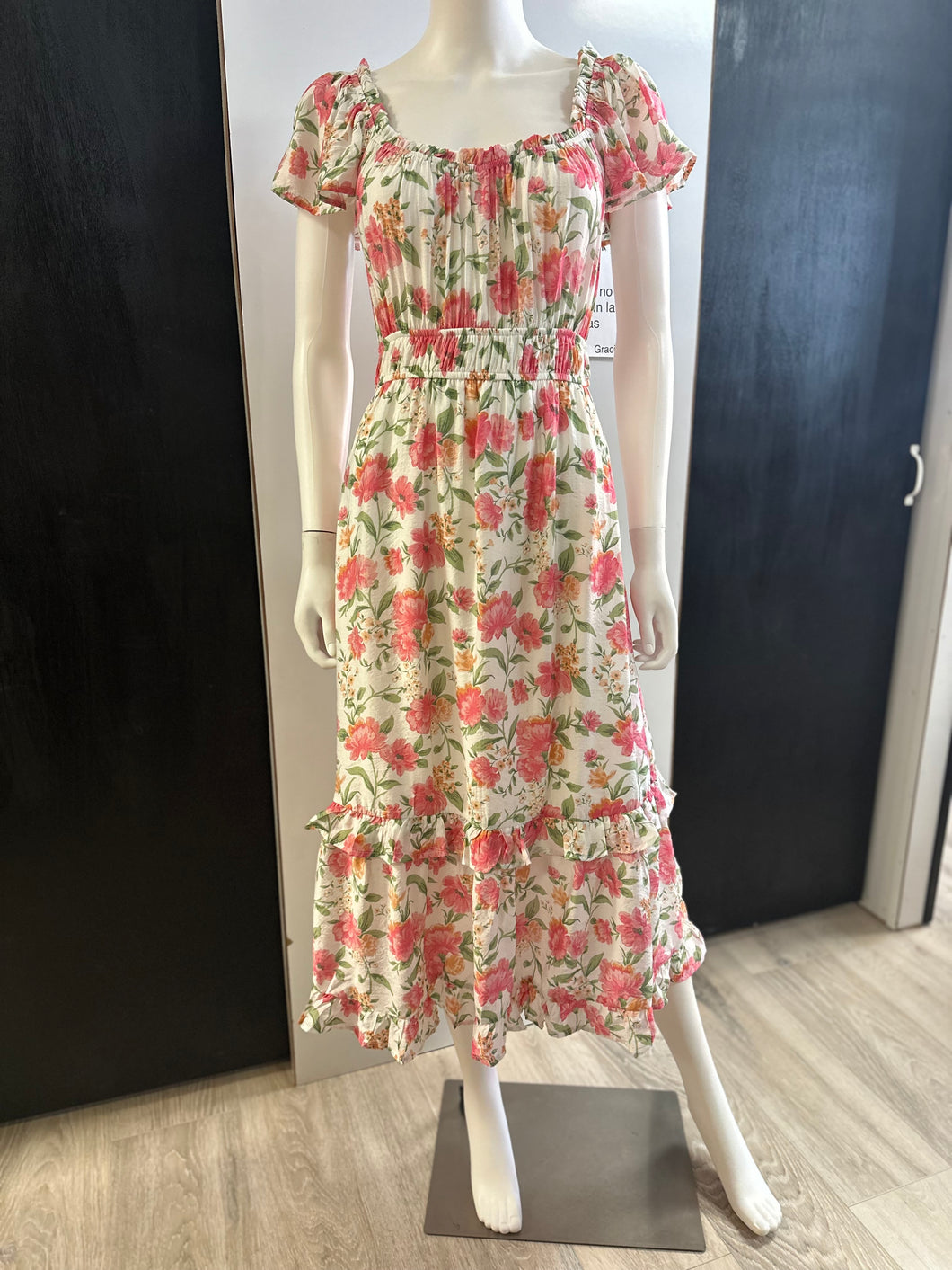 Women Dress/Pink Multi-TB8827