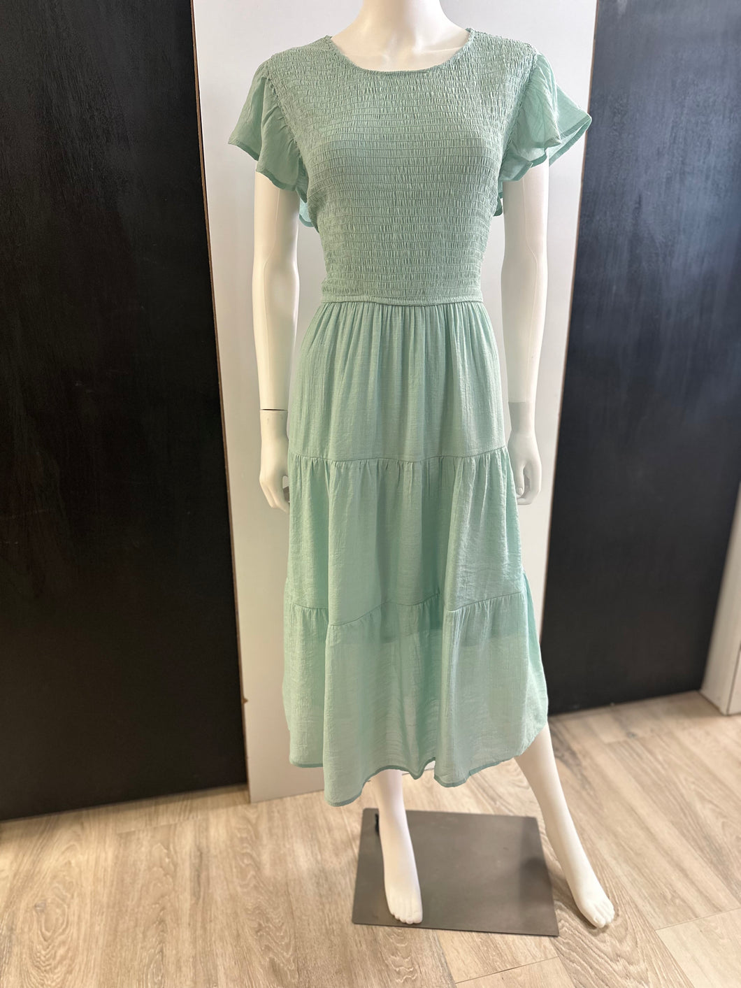 Women Plus Dress/LT Sage-PCR2029