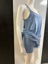 Load image into Gallery viewer, Women Mini Dress-Romper/Blue-C-3405A5