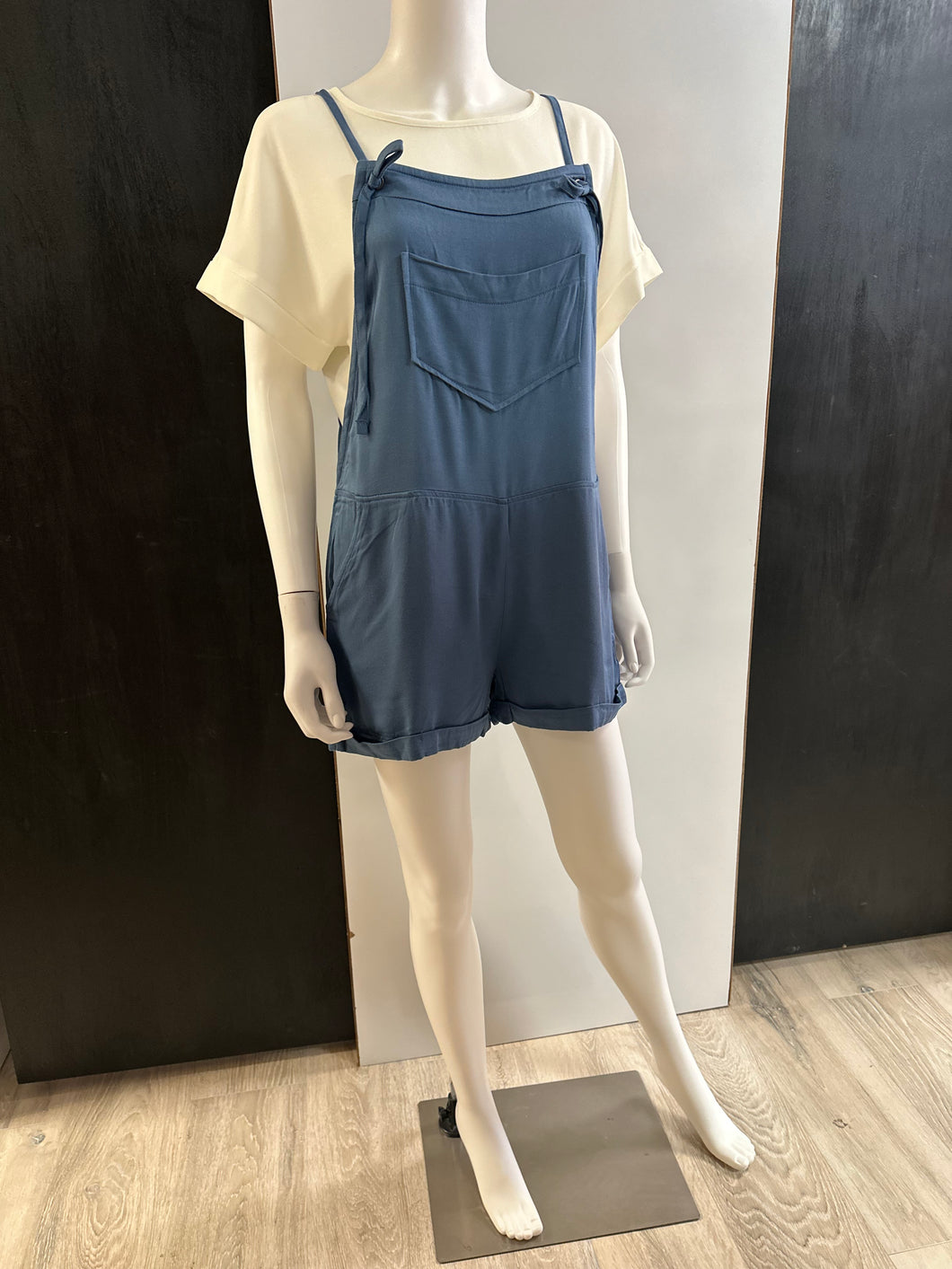 Women Romper/Dusty Blue-DP-1449Y