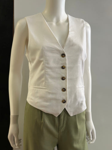 Women Vest/White-5160VN