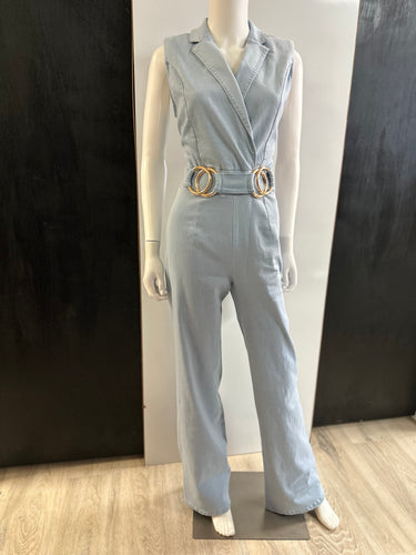Women Jumpsuit/LT Blue-JP17446