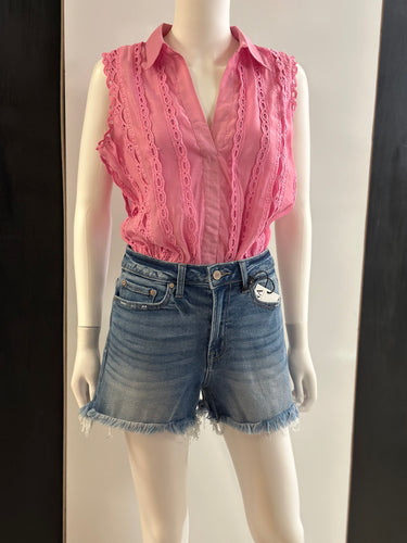 Women Bodysuit/New Pink-T22979
