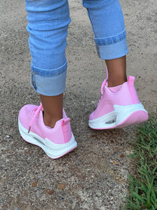 Girls Tennis Shoes/Pink-Hop-23K