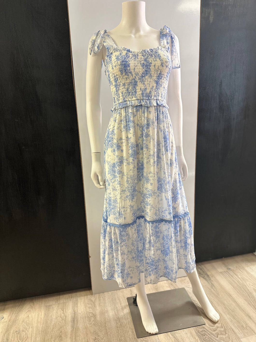 Women Dress/Blue Multi-Cr2545