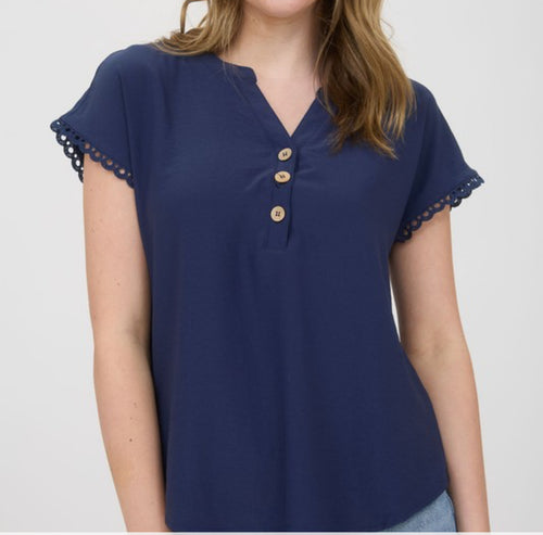 Women Top/Navy-TB8861
