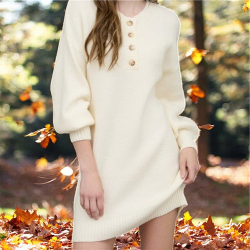 Women Dress/Cream-Cr2372