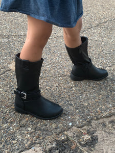 Infant Boots/Black-Vine-1A