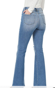 Women Jeans/Medium Blue-1706MM