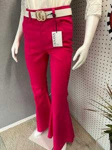 Women Pants/Hot Pink-1615A