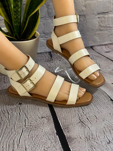 Women Sandals/White-Indigo-30