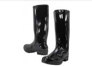 Ladies Rain Boots/Color-Black-RB-010B